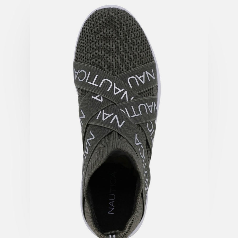 Nautica Men's Green Slip-On Sneakers